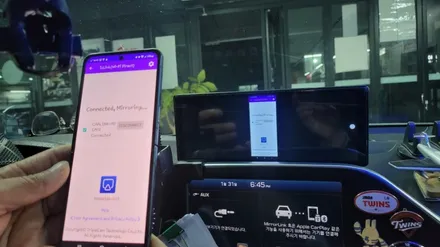 안드로이드 오토 카플레이 & 블랙박스. 후방카메라 기능까지 JOY A9제품 KC인증제품.현대 IG그랜저 설치장착