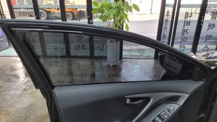 아반떼 카디언 썬팅 재시공.카디언 헤라(100%차단율).아반떼MD.부산 카디언 썬팅샵