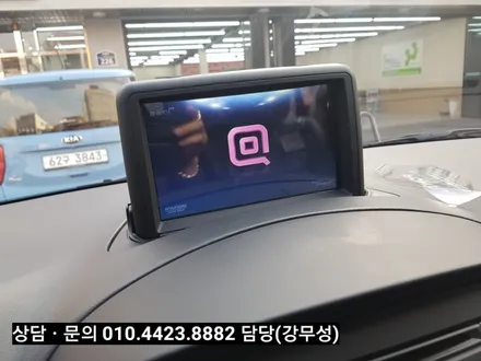 부산.그랜드스타렉스.(어린이보호차량). 8인치.내비게이션.상단매립.지니3D맵.현대폰투스P682. (정품).후방카메라