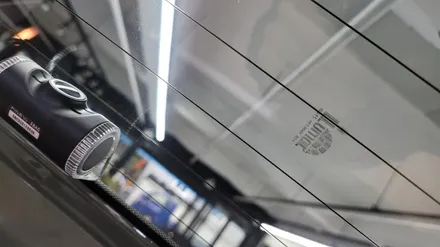 부산 캐스퍼 전면유리 루마 열차단 썬팅필름으로 시공을 했습니다