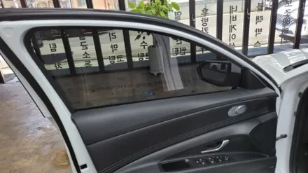 부산 카디언 썬팅.아반떼CN7.카디언 열반사 썬팅. 만도2채널 블랙박스.(부산 사상구 미라클 카 멀티샵)