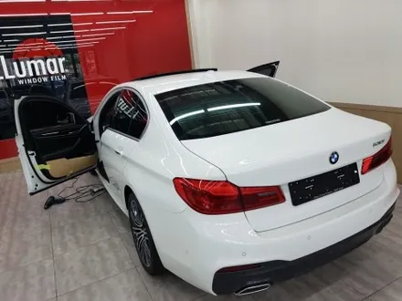 BMW 루마 버텍스 썬팅. 부산 BMW 5시리즈.  프리미엄썬팅.버텍스650☆☆.반사필름 시공.썬루프 썬팅.