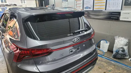 루마 버텍스 썬팅.부산 사상산업단지점.TM싼타페.루마 열차단 썬팅필름 시공