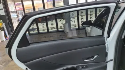 부산 카디언 썬팅.아반떼CN7.카디언 열반사 썬팅. 만도2채널 블랙박스.(부산 사상구 미라클 카 멀티샵)