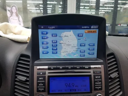 부산CM싼타페.네비매립.8인치.오래된네비.후방카메라.교체. 부산 네비게이션.전문점.