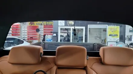 렉스턴 칸.카디언 열차단썬팅.헬리(반사필름)시공.  만도 블랙박스 장착. 부산 사상구 (미라클 카 멀티샵)