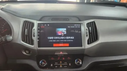 순정네비게이션 업그레이드 중지? 스포티지r 안드로이드올인원으로 설치완료