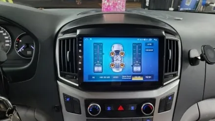 부산 그랜드 스타렉스 안드로이드 올인원으로 설치를 하였습니다