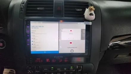 모하비 순정네비게이션 고장으로, 9인치 안드로이드올인원으로 설치했어요.