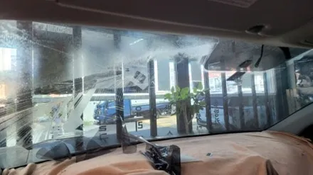 전면썬팅.아반떼AD 전면유리,루마버텍스썬팅으로 재시공 했습니다