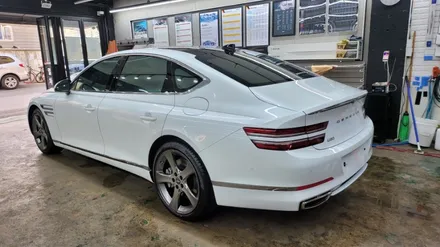 부산 루마버텍스썬팅 시공점.G80제네시스 버텍스650 반사필름 시공했어요~