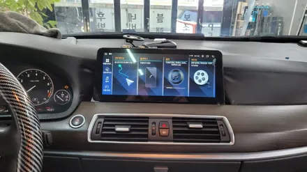 BMW 안드로이드 올인원 카플레이 12.3인치 설치.bmw전용 안드로이드 제품