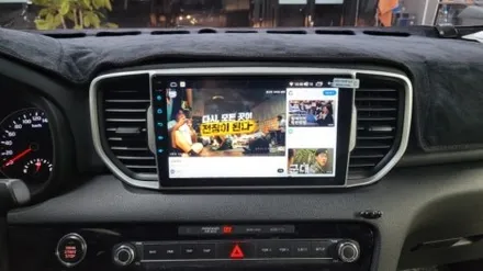 스포티지QL 안드로이드올인원 설치로 업그레이드 되었습니다