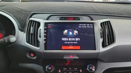 스포티지r 안드로이드올인원 설치장착.부산 미라클카멀티샵 입니다
