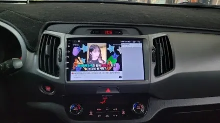 스포티지r 안드로이드올인원 설치장착.부산 미라클카멀티샵 입니다