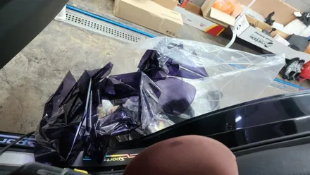 차량후면유리 썬팅 뽀글이 재시공,열차단 썬팅필름으로 재작업 해드렸습니다.yf쏘나타