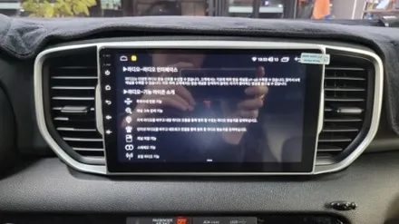 스포티지QL 안드로이드올인원 설치로 업그레이드 되었습니다