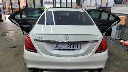 벤츠S클래스.루마 버텍스 썬팅.재시공.블랙박스.하이패스.부산 버텍스 (사상 산업단지점)