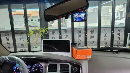 전기차 포터2 열차단썬팅 시공 크롬썬바이져 설치