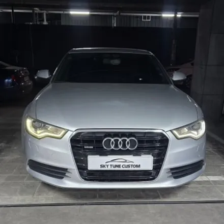 2012년식 A6 3.0TDI, 순정형 D컷핸들&원형 타공 기어노브 세트 교체 / 양주, 구리, 의정부