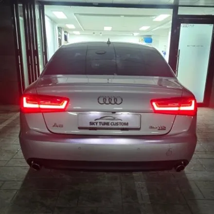 2012년식 A6 3.0TDI, 순정형 D컷핸들&원형 타공 기어노브 세트 교체 / 양주, 구리, 의정부