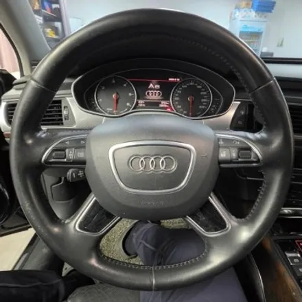 2016년식 아우디 A6 C7 35TDI, 순정 스타일 D컷 열선 핸들&S 로고 기어노브 SET 시공 / 양주, 구리, 의정부