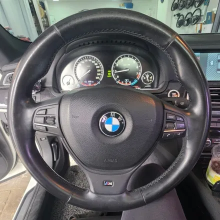 2009년식 BMW 740Li, M핸들+12.3인치 안드로이드/카플레이 패키지 시공 / 양주, 구리, 의정부