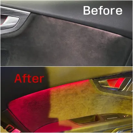 #22 A7 55TDI 스포츠테크 순정 RED 엠비언트 시공 / 양주 광적면