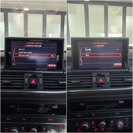 아우디 A6 C7 35TDI, 순정 카플레이/안드로이드 활성화, D컷 핸들/RS기어노브 교체로 업그레이드 / 양주, 구리, 의정부