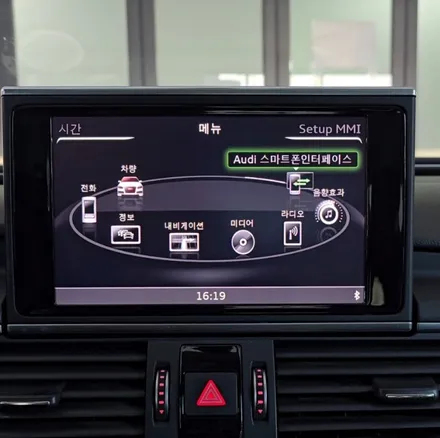 아우디 A6 C7 35TDI, 순정 카플레이/안드로이드 활성화, D컷 핸들/RS기어노브 교체로 업그레이드 / 양주, 구리, 의정부