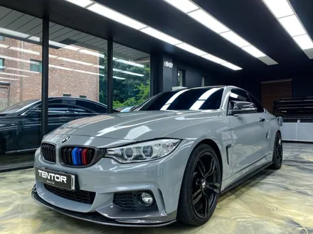 BMW 4시리즈 435d 블락포디 스카이블루 반사필름 썬팅, 일산 파주 썬팅 / 고양시 덕양구 삼송동