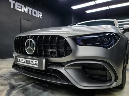 벤츠랩핑 CLA45 amg 크롬죽이기 그릴랩핑 라이트필름 고양시랩핑 / 고양시 덕양구 삼송동