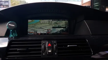 BMW 520i 아이머큐리 셋탑내비게이션  CSS3와 후방카메라 매립-카클래스- / 전주 덕진동