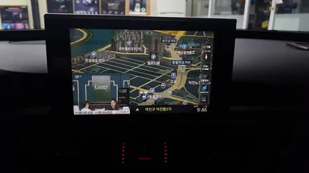 아우디A6 전주수입차네비게이션 아이머큐리 CSS3내비게이션매립 / 전주 덕진동