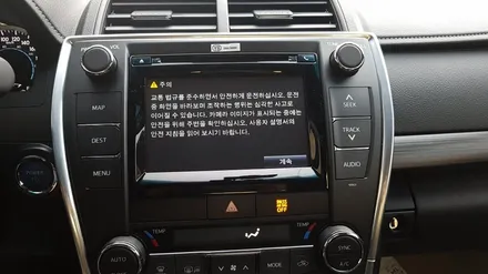 토요타캠리 전주수입차네비게이션 아이머큐리시리우스셋탑매립! / 전주 덕진동