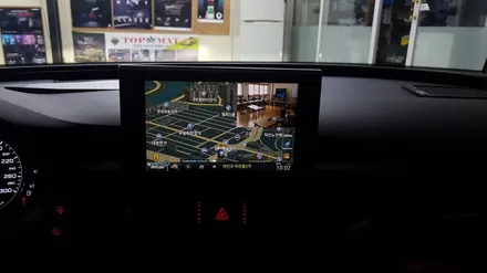 아우디A6 전주수입차네비게이션 아이머큐리 CSS3내비게이션매립 / 전주 덕진동