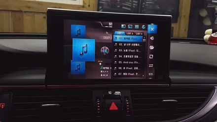 아우디a7 수입차와 완벽하게 호환 가능한 아이머큐리css3매립-일여섯전주카클래스- / 전주 덕진동