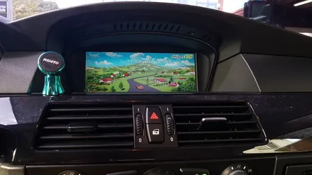 BMW 520i 아이머큐리 셋탑내비게이션  CSS3와 후방카메라 매립-카클래스- / 전주 덕진동
