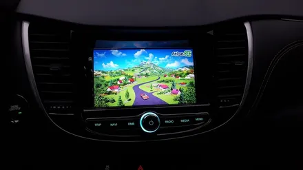올뉴트랙스 전주네비게이션 아틀란3D탑재한 모닝스테이션매립 / 전주 덕진동