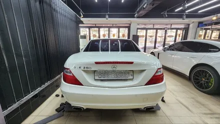 slk200 대물배상 보험처리 판금도색 및 테일램프 교체, 유리막코팅 / 강남 대치동