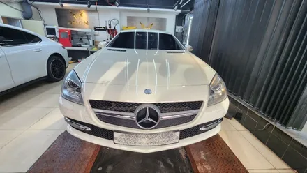 slk200 대물배상 보험처리 판금도색 및 테일램프 교체, 유리막코팅 / 강남 대치동