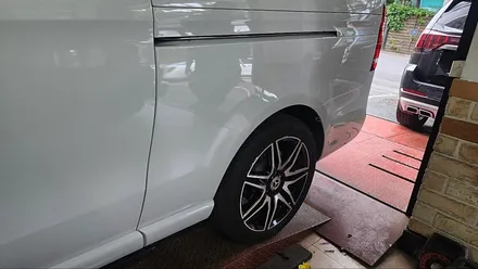 벤츠v클래스 ~ v300 수리 보험처리 작업을 덴트 진행! / 강남 대치동