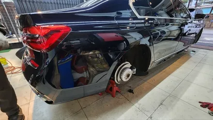 BMW 730 LD 자차 보험처리로 판금도색 및 휠복원 진행 / 강남 대치동