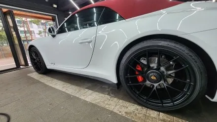 포르쉐 911 카레라 자차 보험처리로 판금도색 휠교환 등 대수리 / 강남 대치동