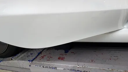 비 오는 날 사고 테슬라 판금도색 및 휠복원 자차 보험처리 진행 / 강남 대치동