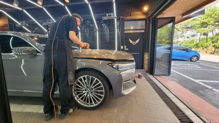 자동차 사고 - 자차 보험처리 로 BMW 740Li 수리 / 강남 대치동