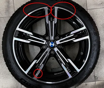 BMW 휠 복원과 레인지로버 휠 복원 커팅휠과 블랙 유광 휠~ / 강남 대치동