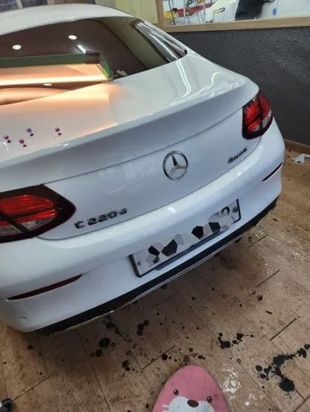 수입차 우박덴트 강남 골드엠에 오는 이유는? (벤츠 c220 작업중) / 강남 대치동