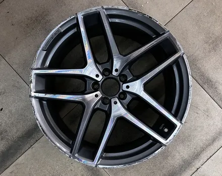 벤츠 GLE350 다이아몬드컷팅 휠복원 골드엠에서 했어요 / 강남 대치동