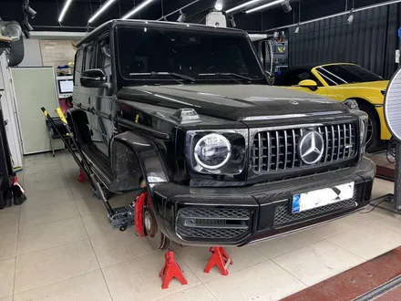 지바겐 G63 AMG 휠복원, 타이어 교환  및 디테일링 시공 / 강남 대치동